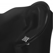 Celtic Sterling Silver Stud Earrings, ep269